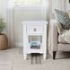 Westport White Rectangular Chairside End Table