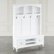 Westport White Hall Tree with Storage Bench
