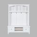 Westport White Hall Tree with Storage Bench