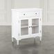 Westport White 2 Glass Door Accent Cabinet