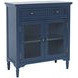 Westport Blue 2 Glass Door Accent Cabinet