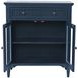 Westport Blue 2 Glass Door Accent Cabinet