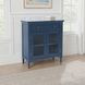 Westport Blue 2 Glass Door Accent Cabinet