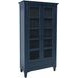 Westport Navy 2 Glass Door Tall Accent Storage Cabinet