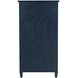 Westport Navy 2 Glass Door Tall Accent Storage Cabinet