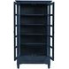 Westport Navy 2 Glass Door Tall Accent Storage Cabinet