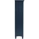 Westport Navy 2 Glass Door Tall Accent Storage Cabinet
