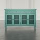Westport Fern Green 4 Glass Door Sideboard
