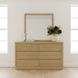 Harper Light Oak 6 Drawers Dresser