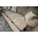 Beacon Mushroom and Porcelain Lay Flat Triple Power Reclining 88" Sofa with Drop Down Table