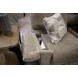 Beacon Mushroom and Porcelain Lay Flat Power Reclining 79" Loveseat with LED and USB Charging