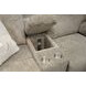 Beacon Mushroom and Porcelain Lay Flat Power Reclining 79" Loveseat with LED and USB Charging