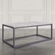 Wynn Gray Rectangular Marble Top Coffee Table