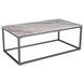 Wynn Gray Rectangular Marble Top Coffee Table