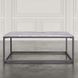 Wynn Gray Rectangular Marble Top Coffee Table