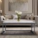 Wynn Gray Rectangular Marble Top Coffee Table
