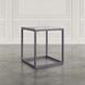 Wynn Gray Square Marble Top End Table