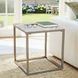 Wynn Gray Square Marble Top End Table