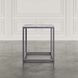 Wynn Gray Square Marble Top End Table