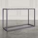 Wynn Gray Rectangular Marble Top Console Table