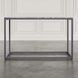 Wynn Gray Rectangular Marble Top Console Table