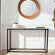 Wynn Gray Rectangular Marble Top Console Table