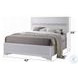 Naima White Twin Platform Bed