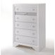Naima White 5 Drawer Chest