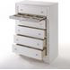 Naima White 5 Drawer Chest