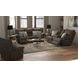 Lenny Chocolate 90" Power Lay Flat Reclining Sofa