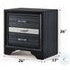 Naima Black Nightstand
