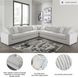 Stupendous Alloy 5 Piece Sectional