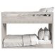 Carlson Washed Linen Full Over Full Bunk Bed