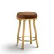 Oodle Bronze Performance Vegan Mohair Upholstered Counter Height Stool