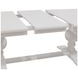 Hampton White 96" Extendable Rectangular Dining Table