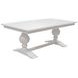 Hampton White 96" Extendable Rectangular Dining Table
