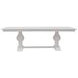 Hampton White 96" Extendable Rectangular Dining Table