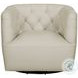 Mira Taupe Leather Swivel Chair