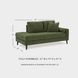 Bixler Olive RAF Corner Chaise