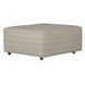 McPherson Buff and Winter Upholstered Square Cocktail Ottoman with Caster