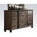 Baudouin Weathered Oak 9 Drawer Dresser