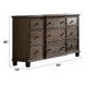Baudouin Weathered Oak 9 Drawer Dresser