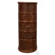Barnes Brown Leather Book Side Table