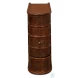 Barnes Brown Leather Book Side Table