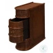 Barnes Brown Leather Book Side Table