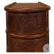 Barnes Brown Leather Book Side Table