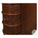 Barnes Brown Leather Book Side Table