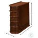 Barnes Brown Leather Book Side Table