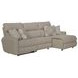 McPherson Buff and Winter 3 Piece Modular Power Reclining RAF Chaise Sectional with USB Charging
