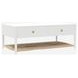 Cleo White Rectangular Coffee Table